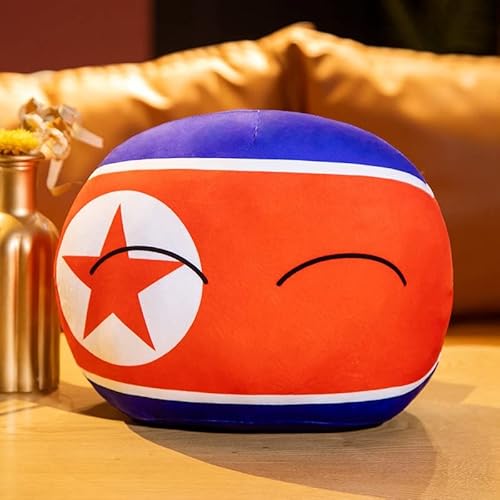 APANSHJY 30 cm Country Ball Plüschtier, Kawaii Polandball Gefüllter Plüschanhänger, for Kinder Mädchen Anime Fans Zimmerdekoration Ornament Italien(Northkorea) von APANSHJY