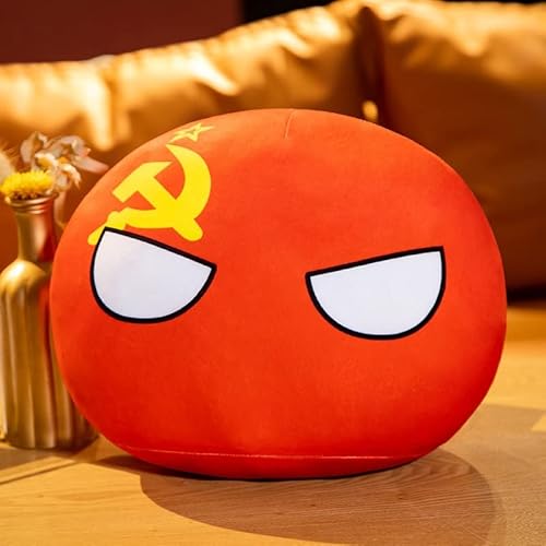 APANSHJY 30 cm Country Ball Plüschtier, Kawaii Polandball Gefüllter Plüschanhänger, for Kinder Mädchen Anime Fans Zimmerdekoration Ornament Italien(Sovietunion) von APANSHJY