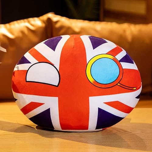 APANSHJY 30 cm Country Ball Plüschtier, Kawaii Polandball Gefüllter Plüschanhänger, for Kinder Mädchen Anime Fans Zimmerdekoration Ornament Italien(Uk) von APANSHJY