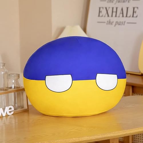 APANSHJY 30 cm Country Ball Plüschtier, Kawaii Polandball Gefüllter Plüschanhänger, for Kinder Mädchen Anime Fans Zimmerdekoration Ornament Italien(Ukraine) von APANSHJY