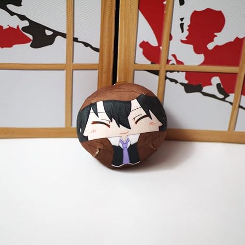 APANSHJY 8 cm große Plüschfigurenpuppen, Cosplay Dazai Nakajima Nakahara, ausgestopfter Anhänger, Tasche Mini Keychian, Geschenk for Kinder und Mädchen(E) von APANSHJY