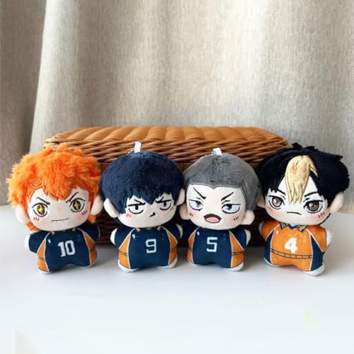 APANSHJY Haikyuu Weiche Figur Tobio Kageyama/Hinata Shoyo/Yu Nishinoya Plüschfigur Weiche ausgestopfte Plüschanhängertasche(4pcs/Set) von APANSHJY