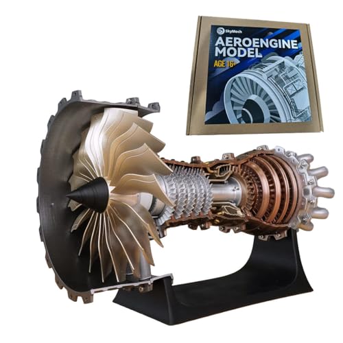 APAP Turbofan Motormodellbausatz, DIY-Montage, betriebsfähiges Trent 900 Turbofan-Motormodell, mechanisches Wissenschaftsspielzeug (150 + Stück) von APAP