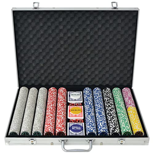 Poker Chips & Sets - Games - Poker Set mit 1000 Laserchips Aluminium von APCSA