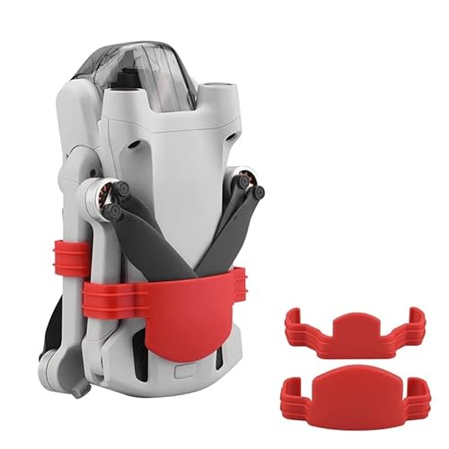 APEFIT Zubehör für Drohnen for DJI Mini 3 Pro Objektivkappe Sonnenschutzschutzbedeckung Lens Hood Anti-Blend Sunhood Gimbal Case Guard Drone Fixer Accessoires austauschbar (Color : Guard Red) von APEFIT