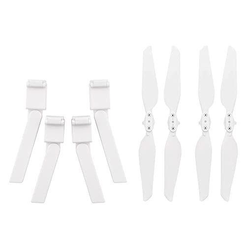 APEFIT Zubehör für Drohnen for Fimi CW CCW Propeller for Fimi x8 se Requisiten erhöhen Ständer Protective Quadcopter Fahrwerk Propeller Guard Accessoires austauschbar (Color : White-Leg-Props) von APEFIT