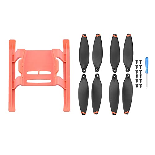 Zubehör für Drohnen for Fimi x8 Mini Schnellfreisetzung Fahrradhöhe Verlängerung Bein Gimbal Propeller Beschützer for FIMI X8 Mini Drohnenzubehör austauschbar (Color : Orange Props) von APEFIT