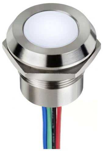 LED Indikator 22mm Lötösen Weiß 24v von APEM