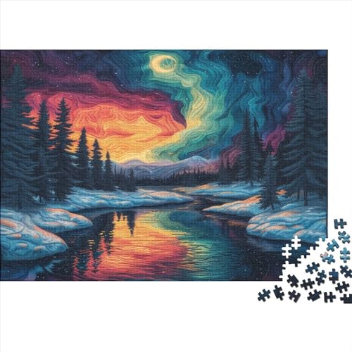 Winter Snow Scene (78) Výzva Pro Umění Skládání: 300 Dílků Wonderful Pro Náročný Wonderful Zážitek!300pcs (40x28cm) von APJP