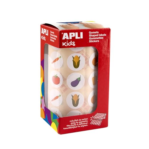 APLI Kids 19716 - Aufkleber "Gemüse" - 900 Aufkleber Gemüse - Ideal für Schulen oder Kinderwerkstätten - Größe 20 mm APLI Kids 19716 - Aufkleber "Gemüse" - 900 Aufkleber Gemüse - Ideal für Schulen oder Kinderwerkstätten - Größe 20 mm von APLI Kids