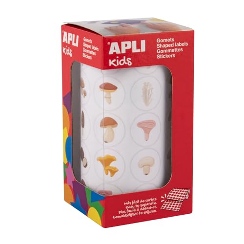 APLI Kids 20053 - Pilze Aufkleber Rolle - Pilze - Runde Aufkleber - Bildung Sticker APLI Kids 20053 - Pilze Aufkleber Rolle - Pilze - Runde Aufkleber - Bildung Sticker von APLI Kids