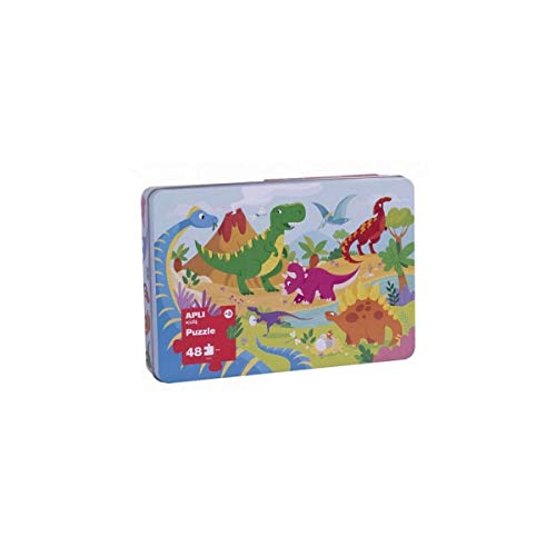 Apli Europe 17888 Dinosaurios Puzzle, 48 Teile, bunt von APLI Kids