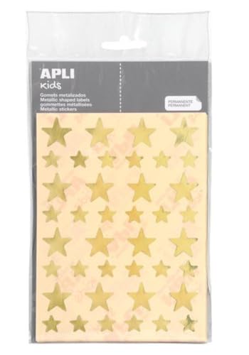 Apli Kids Aufkleber Sterne goldfarben, selbstklebend, kleine Tasche von APLI Kids