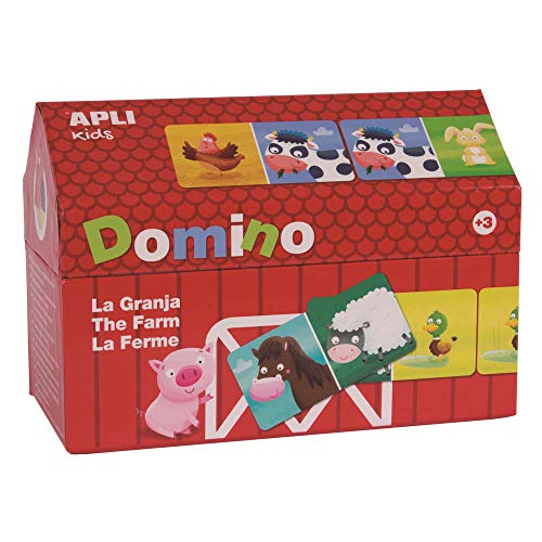 APLI Kids Domino Bauernhof, 28 Teile (16493) von APLI Kids