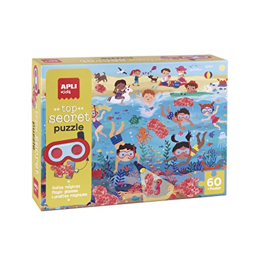 Apli Europe 19220 La Plage Geheimes Puzzle von APLI Kids