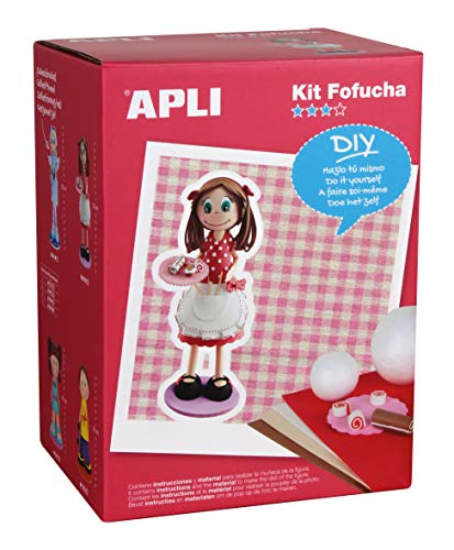 APLI apli13848 Gebäck Macht Schaumstoff Puppe Kit, Wit von APLI Kids