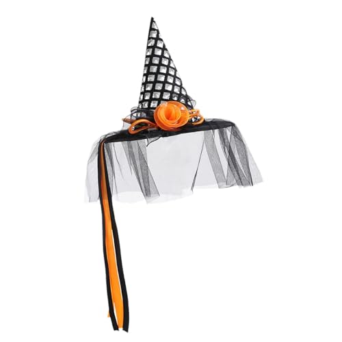 APLVFFZH Halloween Hexenhut beleuchteter Zaubererhut für Maskerade Karneval Cosplay Party, Silber von APLVFFZH