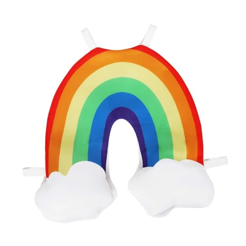 APLVFFZH Kinder Rainbow Cosplay Kostüm Requisite süße Rollen für Geburtstagsgeschenkfestivals Spielen, for L to XL von APLVFFZH