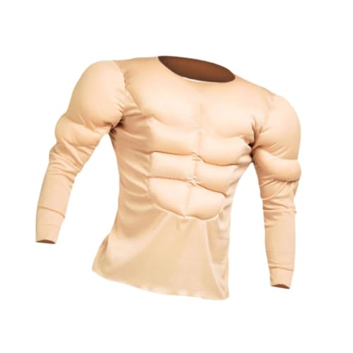 APLVFFZH Muskelshirt-Kostüm, weiche 3D-Trendy-Bodybuilder-Kleidung für Cosplay-Bühnenshow, L von APLVFFZH