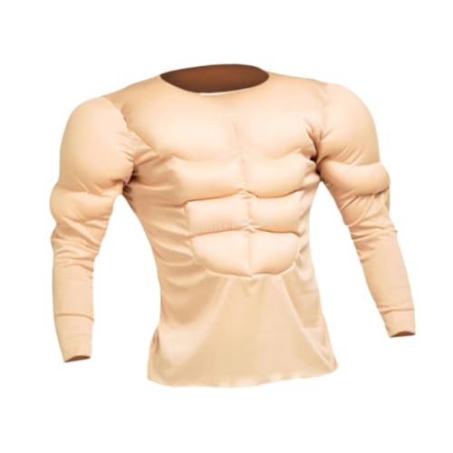 APLVFFZH Muskelshirt-Kostüm, weiche 3D-Trendy-Bodybuilder-Kleidung für Cosplay-Bühnenshow, S von APLVFFZH