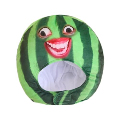 APLVFFZH Plüsch Kopfbedeckung Wassermelonenhut Dekorative Schöne Cartoon Hood Cosplay Kostüm von APLVFFZH