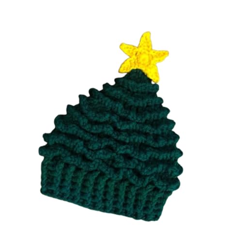 APLVFFZH Strickmütze mit Weihnachtsbaum, entzückende Weihnachtsparty-Mütze zum Verkleiden auf Festivals, Erwachsene von APLVFFZH