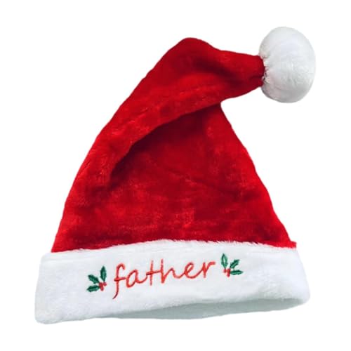 APLVFFZH Weihnachtsmütze, warme Wintermütze, süß, für Männer und Frauen, Weihnachtsparty-Mütze, Papa von APLVFFZH