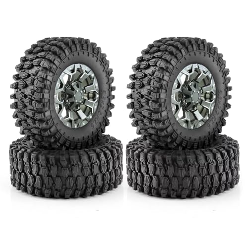 RC Reifen Felgen Kompatibel Mit Axial Für SCX10 Für Wraith RR10 Für Capra 1/8 1/10 RC Crawler Auto 4 Stücke 135mm 2,6 "Metall Beadlock Felge Gummi Reifen Set RC Reifen Felgen Kompatibel Mit Axial Für SCX10 Für Wraith RR10 Für Capra 1/8 1/10 RC Crawler Auto 4 Stücke 135mm 2,6 "Metall Beadlock Felge Gummi Reifen Set von APMXQWIL