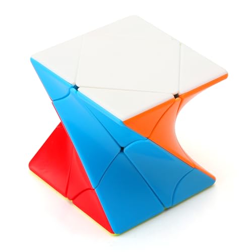 APOMOONS Zauberwürfel 3x3, Speed Magic Puzzle Spielzeug, Verdrehter Gekippter Magic Würfel, 3D Puzzle Spiele für Kinder und Erwachsene 6X6X6CM von APOMOONS