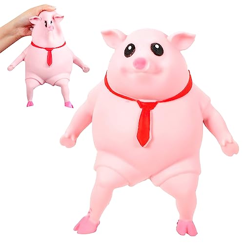 Stressball，EIN Gekritzeltes Leichtlebiges Schwein Anti Stress Spielzeug Schweine-Quetschspielzeug StressbäLle Der Perfekte Anti Stress Spielzeug für Erwachsende und Kinder von APOMOONS