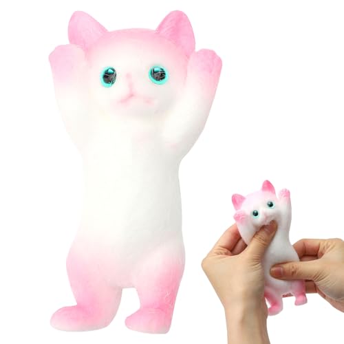 Taba Squishy Katze Toy, Fufu Squishy Spielzeuge Groß, Squishy Klebrig Quetschspielzeuge, Niedlich Anti Stress Spielzeug Squishy, Fidget Spielzeuge Geschenk für Kinder und Erwachsene von APOMOONS