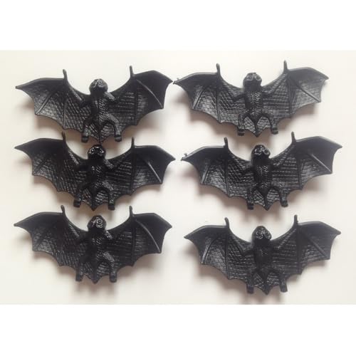 20pcs Halloween Requisiten Fledermaus, Haushalt Fledermaus Spielzeug, Scary Bat Toy, Mini Fledermaus Hanging Bats Multi-Funktions-Fledermaus Dekor Fake Fledermäuse für Halloween Party Supplies von APPCRFM