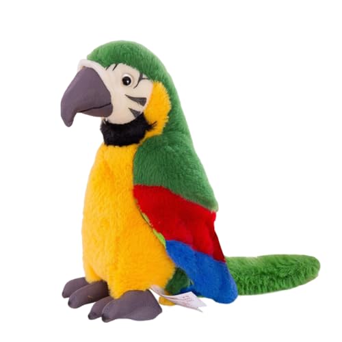 APPCRFM Papageienspielzeug für Kinder, Lustige und Niedliche Papagei Plüsch Puppe, Papagei Kinder Plüsch Spielzeug Plüschvogel Kuscheltier Spielzeug Parrot Plüsch Spielzeug für Kinder Mädchen Jungen von APPCRFM