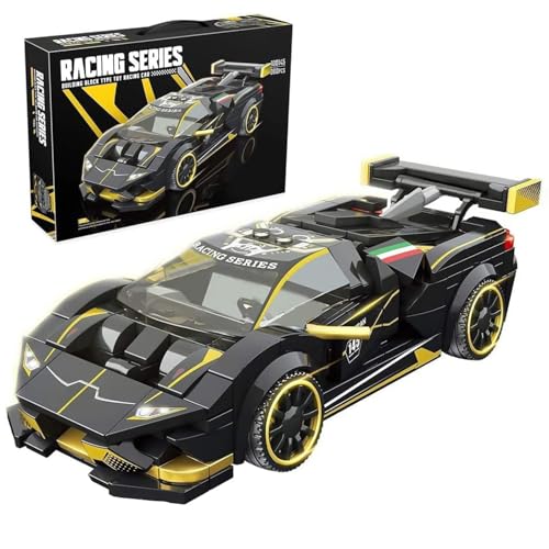 APRILA Technic Rennwagen Modell für Lambo Speed Champion EVO, 360 Klemmbausteine Rennauto Modellbausatz, Bausteine Auto Sportwagen Bausatz Spielzeug Kompatibel mit Lego Technik von APRILA