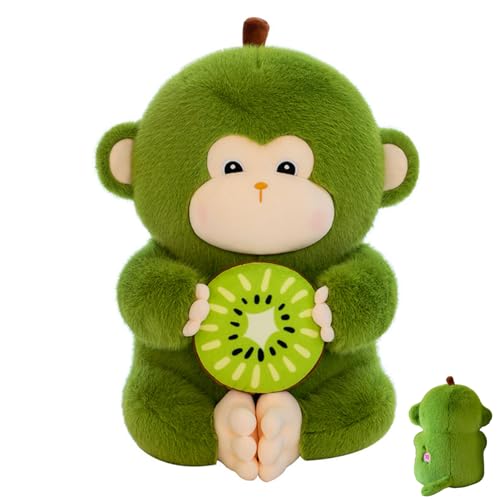 AQCQDQ AFFE Kuscheltier AFFE Plüschtier Grünes Kiwi-AFFE Stofftier Tiere Spielzeug Geschenke für Jungen und Mädchen (30cm) von AQCQDQ