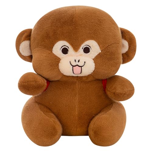 AQCQDQ AFFE Plüschtier Puppe Stofftier Niedlicher Monkey Wurfkisse, zum Spielen und Kuscheln, Weiches Schmusetier für Mädchen, Jungen, Babys (40 cm,Bananen Rucksack) von AQCQDQ