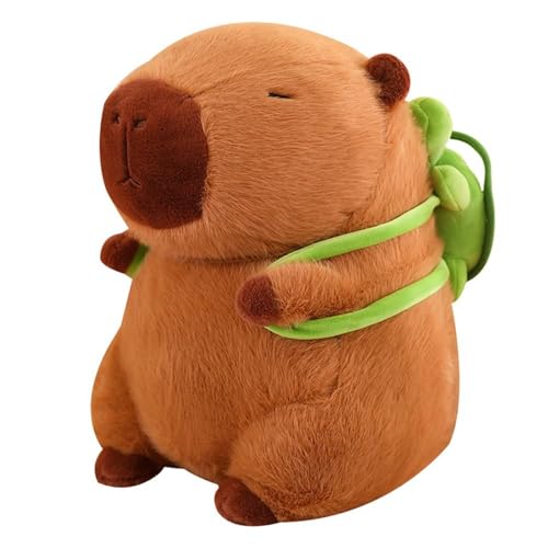 AQCQDQ Capybara Plüschtier, Niedliche Capybara Kuscheltier, Capybara Plushie Puppen, Super Weiche Wasserschwein Plushies Gefüllte Spielzeug Plüsch für Home Deko Kinder (23 cm,A) von AQCQDQ