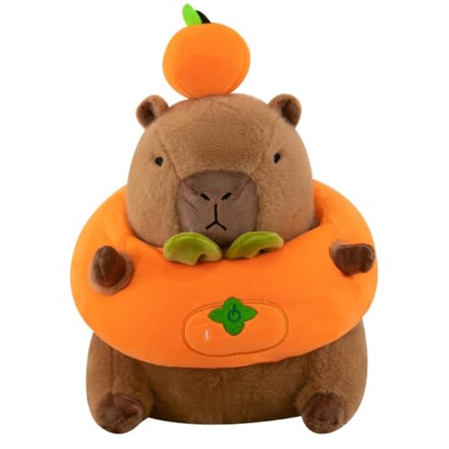 AQCQDQ Capybara Plüschtier, Niedliche Capybara Kuscheltier, Capybara Plushie Puppen, Super Weiche Wasserschwein Plushies Gefüllte Spielzeug Plüsch für Home Deko Kinder (23 cm,H) von AQCQDQ