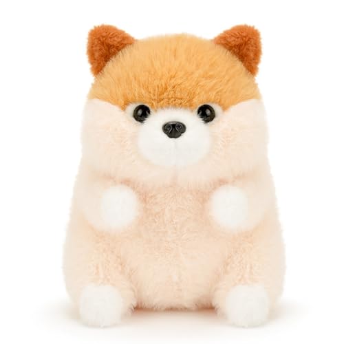 AQCQDQ Corgi Plüschtier, Hunde Plüschtiere, Plüschtiere Für Welpen, Kuscheltier Hund, Simulation Hunde Plüsch Spielzeug, Husky, Corgi Plüschtiere für Jungen und Mädchen Geschenke (17cm,Pomeranian) von AQCQDQ