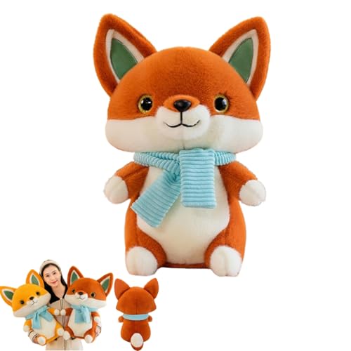 AQCQDQ Fuchs Kuscheltier, Fuchs Plüschtier Kawaii, Fuchs Kuscheltier Riesen Stofftier Niedliches Plüschtier zum Kuscheln und Spielen, für Kinder & Erwachsene (60cm,Braun) von AQCQDQ