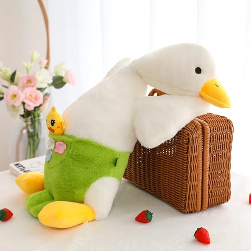 AQCQDQ Gans Kuscheltier, Gans Plüschtiere Großes Gänse-Stofftier Ente Puppe Ente Kuscheltier Niedliches Tier Plüschtier Geschenke für Kinder (140cm) von AQCQDQ