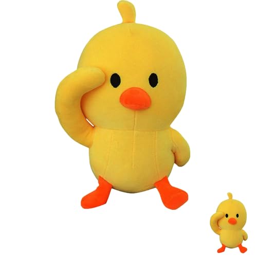 AQCQDQ Gelbe Ente Plüschtier, Plüschtier weiche süße Puppe, niedliche pelzige Plüschtier Ente, weiche gelbe Ente Plüschtier Plüschtier Spielzeug für Kinderspielzeug (40CM,Yellow) von AQCQDQ