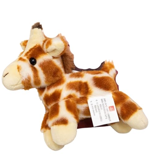 AQCQDQ Giraffe Kuscheltier Plüschtier,Mini Tiger Plüschtiere,Panda süßes Spielzeug Panda Plüschtier,Kleintier Plüschtier, Geschenk Panda Umarmung Spielzeug Schlafkissen (16 cm,Hirsche) von AQCQDQ