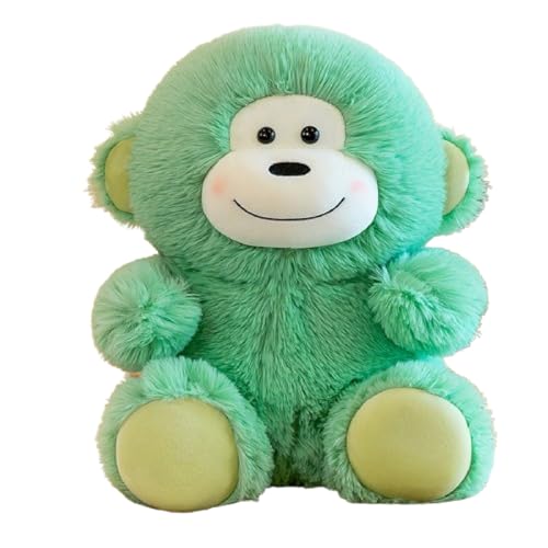 AQCQDQ Gorilla Kuscheltier Orangutan Affen Plüschtier, King Kong Spielzeug KusPuppe Stofftier, zum Spielen und Kuscheln, Weiches Schmusetier für Mädchen, Jungen, Babysn (55 cm,Grün) von AQCQDQ