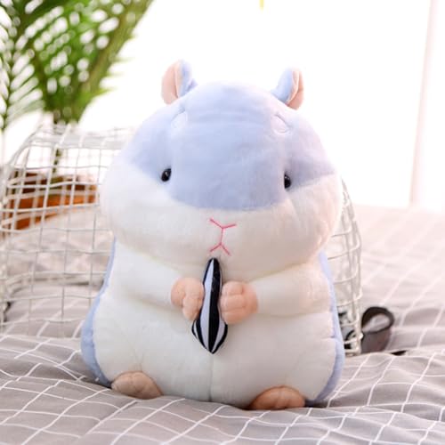 AQCQDQ Hamster Plüschtiere, Niedlicher Kuscheliger Dicker Hamster Kuscheltier, Meerschweinchen Kuscheltier, Weich Kuscheltiere Puppe Spielzeug Dekor (25cm,Blau) von AQCQDQ