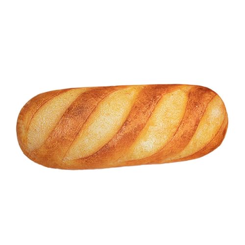 AQCQDQ Kissen Brotkissen, Simuliertes Brotkissen, 3D Simulation Brot Lang Plüsch Kissen, Brotform Pillow, Brotform Kissen, Baguette Sofa Rückenkissen, Rückenkissen für Heimdekoration (100cm,A) von AQCQDQ