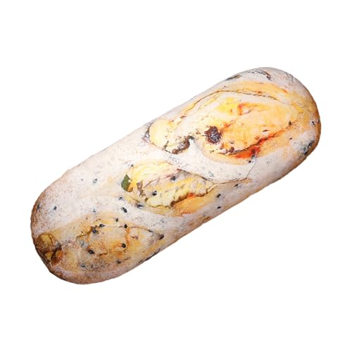 AQCQDQ Kissen Brotkissen, Simuliertes Brotkissen, 3D Simulation Brot Lang Plüsch Kissen, Brotform Pillow, Brotform Kissen, Baguette Sofa Rückenkissen, Rückenkissen für Heimdekoration (100cm,C) von AQCQDQ