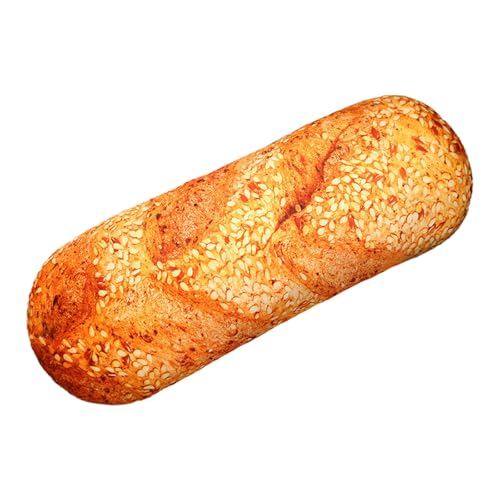 AQCQDQ Kissen Brotkissen, Simuliertes Brotkissen, 3D Simulation Brot Lang Plüsch Kissen, Brotform Pillow, Brotform Kissen, Baguette Sofa Rückenkissen, Rückenkissen für Heimdekoration (100cm,E) von AQCQDQ