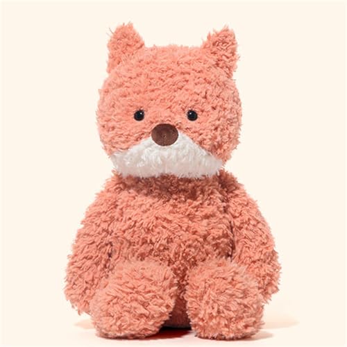 AQCQDQ Kuscheltier AFFE, Kuscheltier Fuchs, Stofftier Puppe, Kaninchen Plüschtier, Kuscheltier Schwein Rosa, Schmusetier Für Kuscheltierliebhaber, Flauschiger Stofftier Zum Spielen (Fuchs) von AQCQDQ