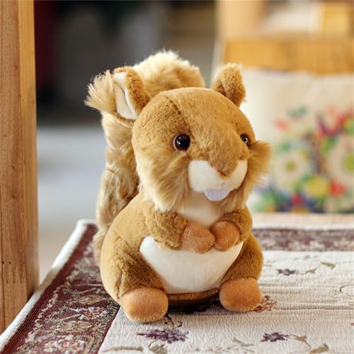 AQCQDQ Kuscheltier Eichhörnchen Plüschtier, 20 cm Eichhörnchen Plushie, Plush Toy, Flauschiger Stofftier zum Kuscheln und Spielen, Geschenk für Mädchen, Jungen AQCQDQ Kuscheltier Eichhörnchen Plüschtier, 20 cm Eichhörnchen Plushie, Plush Toy, Flauschiger Stofftier zum Kuscheln und Spielen, Geschenk für Mädchen, Jungen von AQCQDQ
